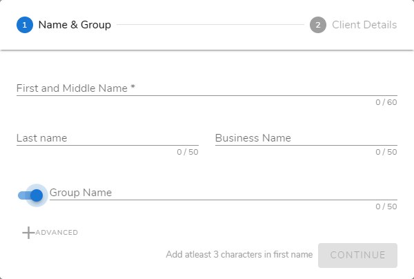 Client Create 1