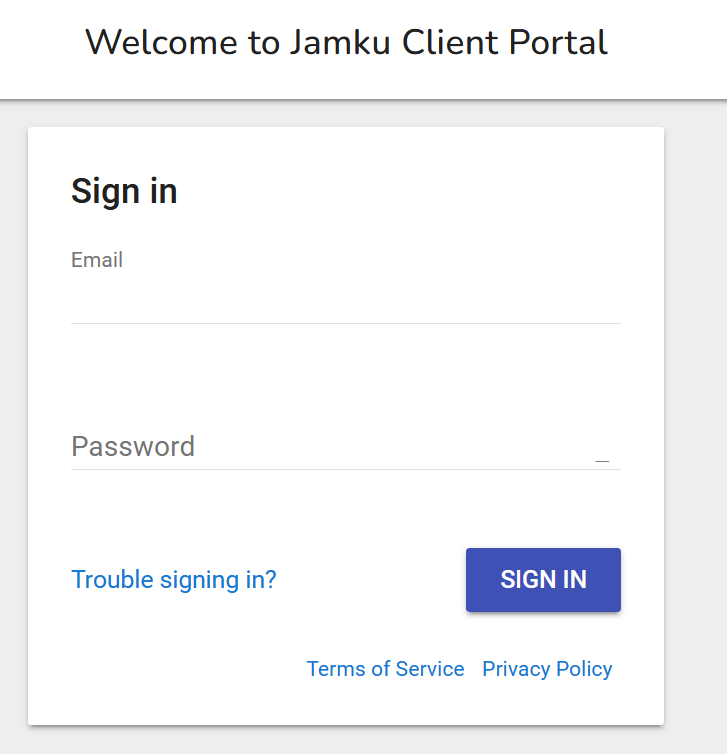 Client portal login