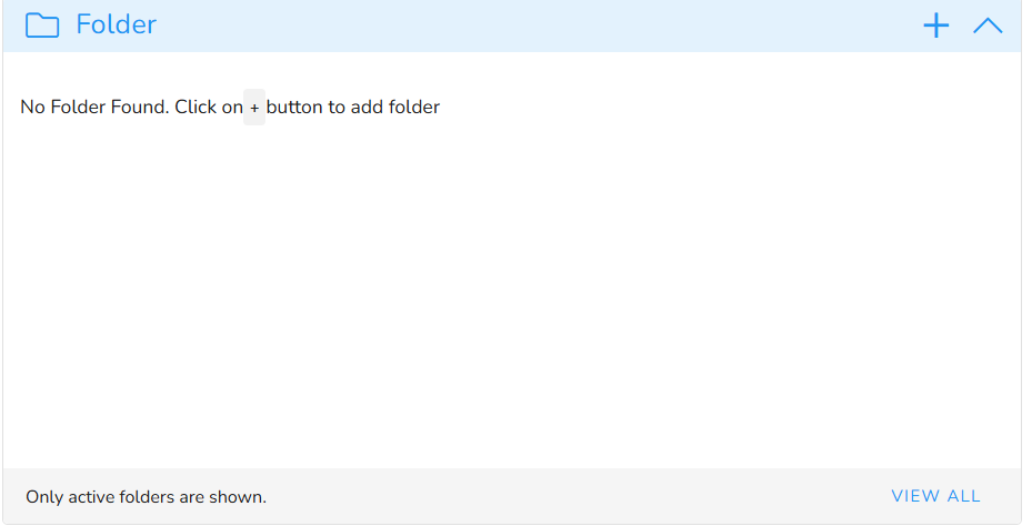 Folder Management View